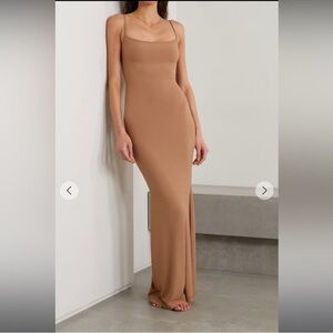 SKIMS Soft Lounge Long Slip Camel